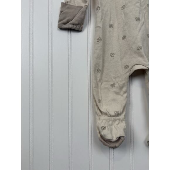 Cloud Island Baby Boy Tan Pretzel Zip One Piece Sleeper Outfit 3-6 Months #155 - Picture 8 of 13